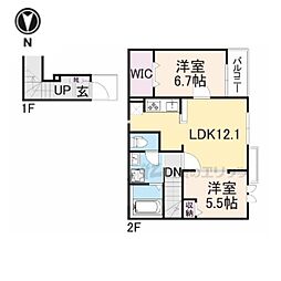 間取図画像 2LDK