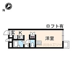 JR関西本線 三郷駅 徒歩11分の賃貸アパート 2階1Kの間取り