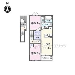 シルエーラ セットB 2LDKの間取図画像