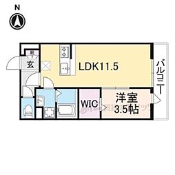 リブリ・ふたかみ 1LDKの間取図画像