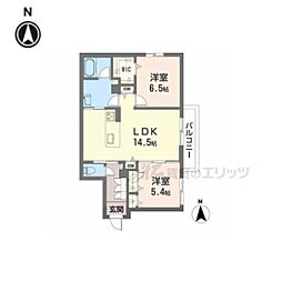 シャーメゾンラフォレ 2LDKの間取図画像