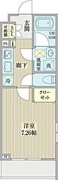 リシェス名古屋ウエスト 1Kの間取図画像
