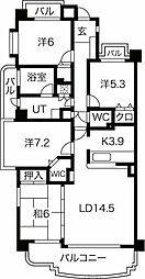 ユーフォリア八事桜ケ丘 4LDKの間取図画像