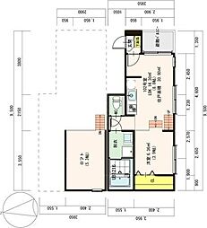 セゾンノーベル 1LDKの間取図画像