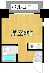 アーバンウェーブ新道 ワンルームの間取図画像