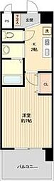 パークフラッツ金山 1Kの間取図画像