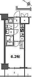 S-RESIDENCE神宮西駅前ascent 1Kの間取図画像