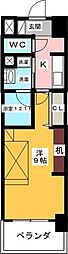 ラフィーネ名駅南 1Kの間取図画像