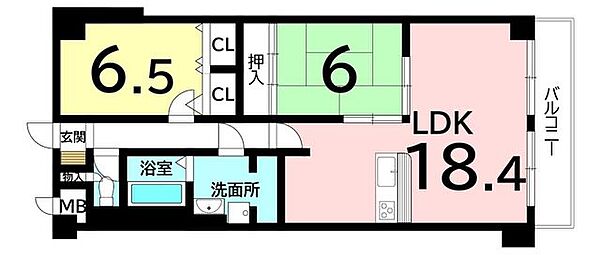 間取りを拡大表示