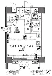 ZOOM横浜 1LDKの間取図画像