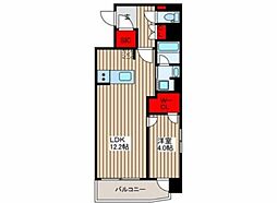 デュオステージ横濱桜木町 1LDKの間取図画像
