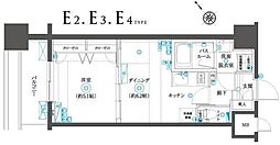 フェニックスヨコハマスクエア 1DKの間取図画像