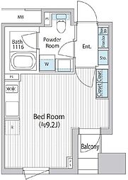 東京メトロ半蔵門線 水天宮前駅 徒歩7分の賃貸マンション 7階ワンルームの間取り