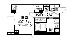 JR総武線 浅草橋駅 徒歩13分の賃貸マンション 1階1Kの間取り