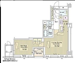 間取図画像 1LDK