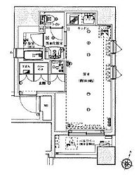 東京メトロ銀座線 神田駅 徒歩4分の賃貸マンション 2階ワンルームの間取り