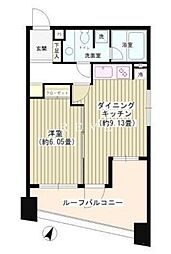 JR総武線 水道橋駅 徒歩5分の賃貸マンション 9階1LDKの間取り