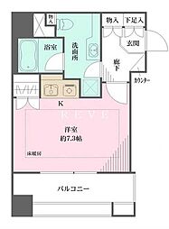 東京メトロ丸ノ内線 銀座駅 徒歩5分の賃貸マンション 8階1Kの間取り