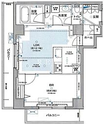 東京メトロ南北線 駒込駅 徒歩9分の賃貸マンション 3階1LDKの間取り