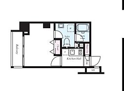 Verona門前仲町 1Kの間取図画像