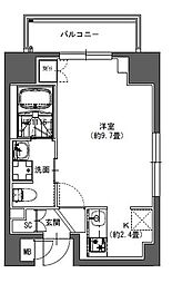 東京メトロ銀座線 神田駅 徒歩14分の賃貸マンション 6階1Kの間取り