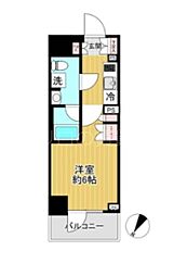 ベルグレード川崎AZ 1Kの間取図画像
