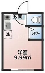 S.S.Court大島上町 ワンルームの間取図画像
