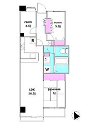 サンスクエア川崎4号棟 3LDKの間取図画像