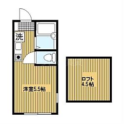 エターニティー鶴見 ワンルームの間取図画像
