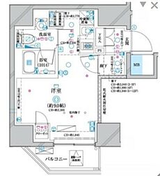 ディアレイシャス蒲田2 ワンルームの間取図画像