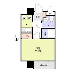 Risingplace大森二番館 1Kの間取図画像