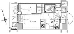 ASYLCOURT大森西 1DKの間取図画像