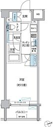 プラネソシエ大森山王 1階1Kの間取り
