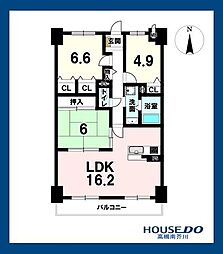 アルティプラザ高槻 3LDKの間取図画像