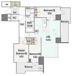 間取図画像 3LDK