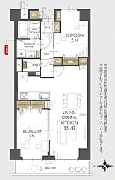 間取図画像 2LDK
