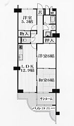 間取図画像 3LDK