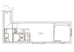 FLレジデンス新宿御苑5 1LDKの間取図画像