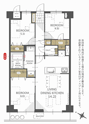 間取り ホーユウパレス高崎並榎 5階/-