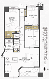 間取図画像 3LDK