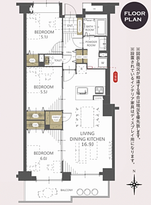 間取り ダイヤモンドスクエア前橋 5階/-