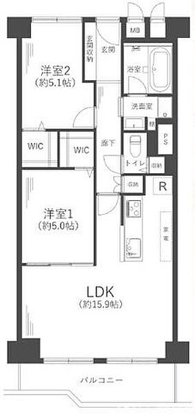 間取りを拡大表示