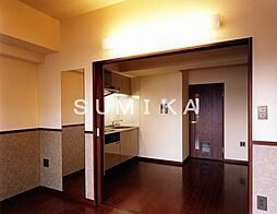 JR山陽本線 岡山駅 徒歩12分の賃貸マンション 9階1DKのリビング/ダイニング