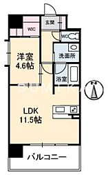 JR山陽本線 岡山駅 徒歩7分の賃貸マンション 4階1LDKの間取り