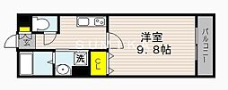 SunStage大和町 1Kの間取図画像