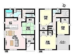 クレイドルガーデン 春日井市東野町第12 全1棟