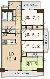 ロイヤルシャトー東加古川 4LDKの間取図画像
