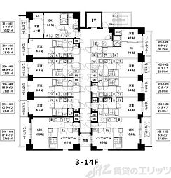 S-RESIDENCEESAKA 1Kの間取図画像