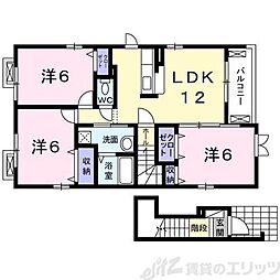 ビアレドゥー 3LDKの間取図画像