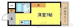 シャトー相川 1Kの間取図画像